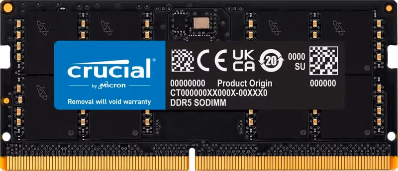Crucial 48GB 5600MHz DDR5 DDR5-5600/SO CT48G56C46S5