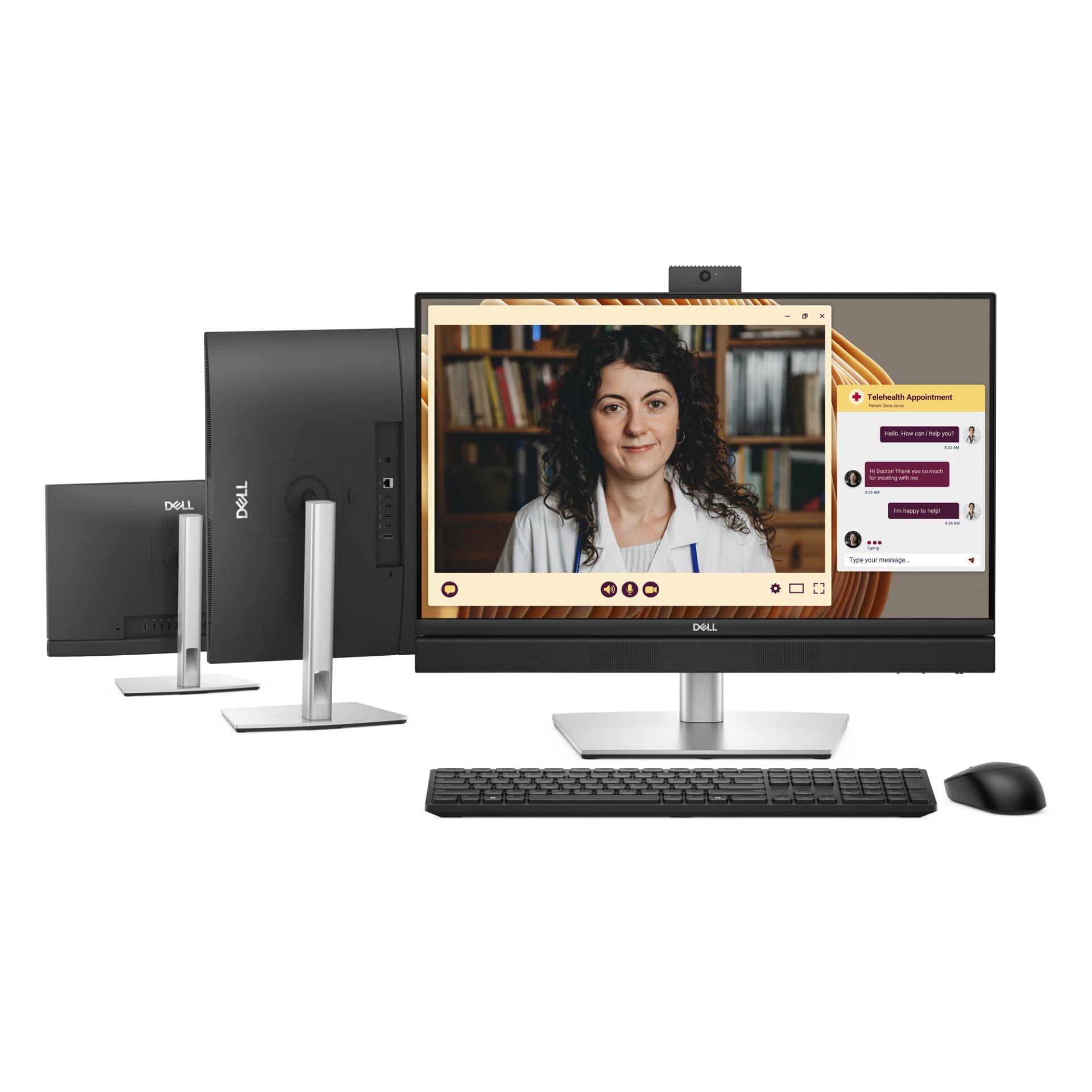 DELL Pro QC24251 All-in-One kompiuteris, 61 cm (24 colių), Full HD, Intel Core i5-14500T, 16 GB DDR5, 512 GB SSD