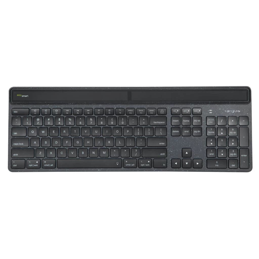 Targus Sustainable Energy Harvesting EcoSmart Keyboard Nordic (Black)