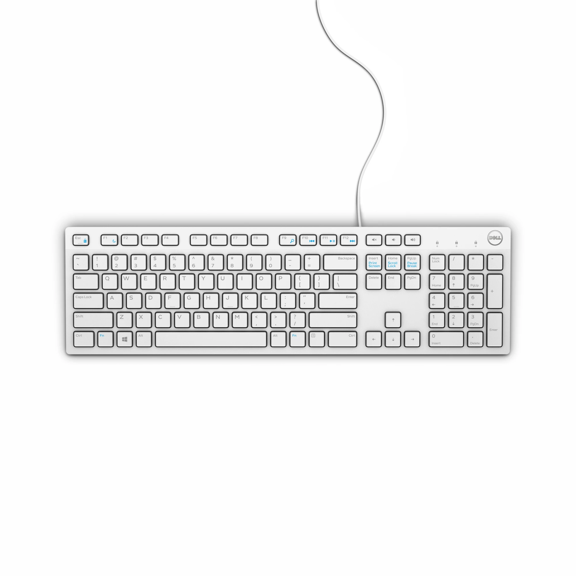 Dell KB216 Multimedia (White) US International
