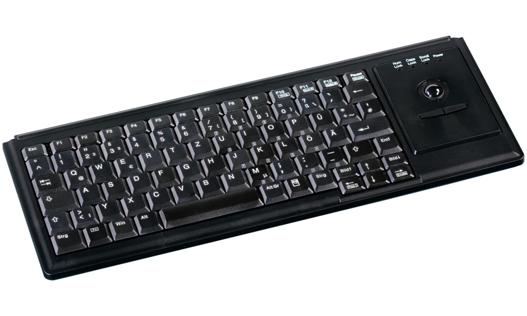 Cherry Active Key AK-4400 Compact Keyboard with Trackball IP68 DE (Black)