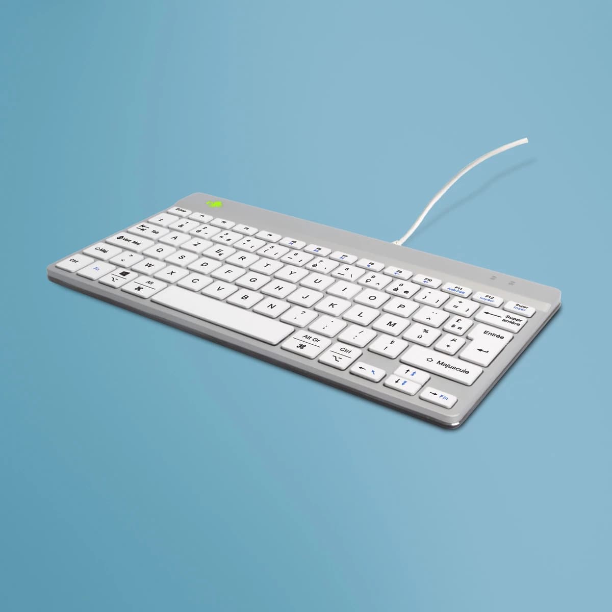 R-Go Tools Compact Break Wired French AZERTY (White)