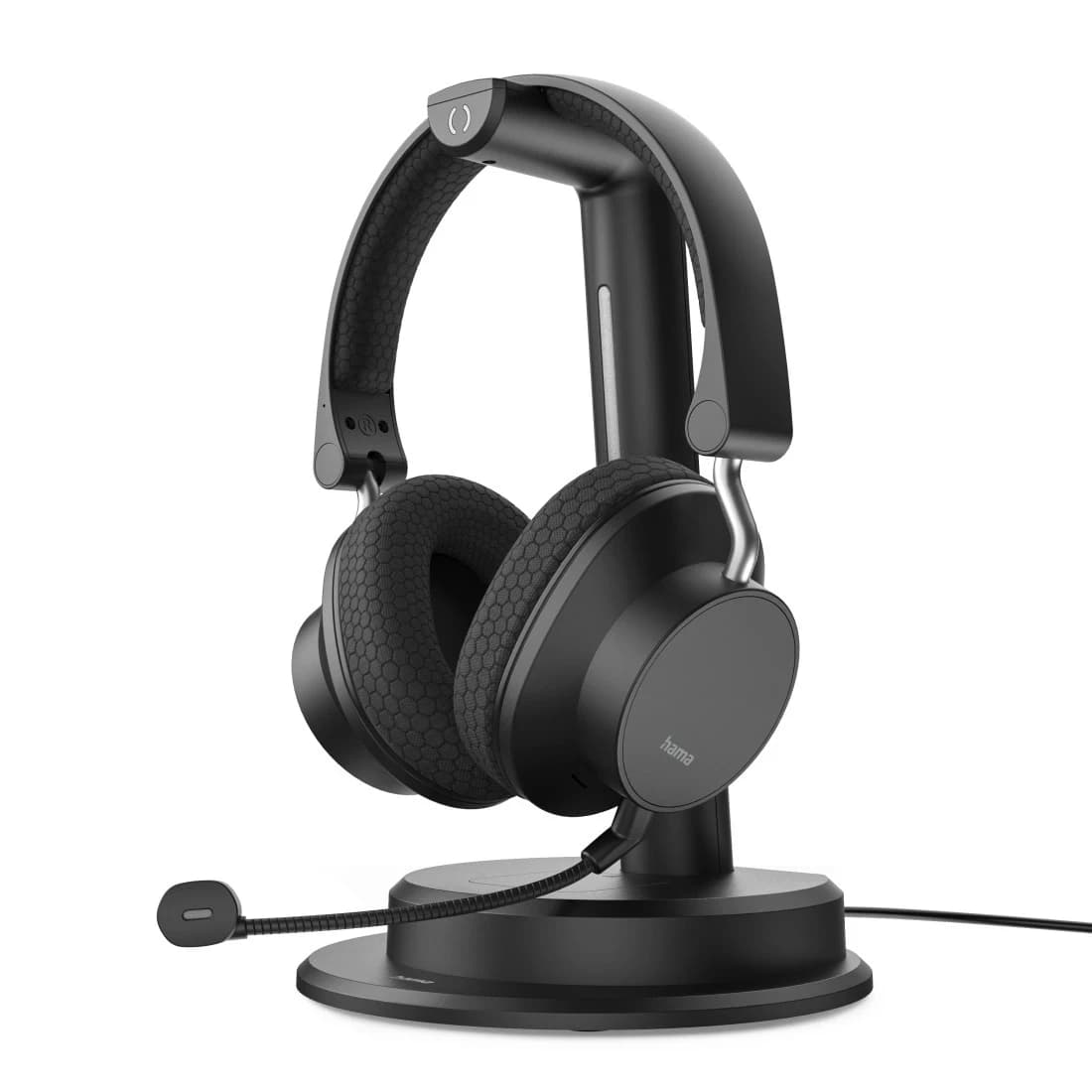 Hama BT-900 Bluetooth Office Headset with ENC and Charging Stand (Black)