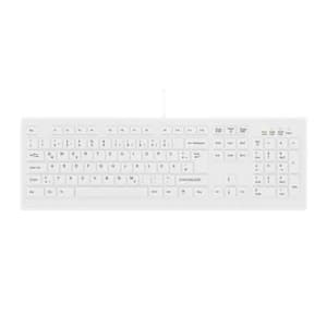 Active Key AK-C8100 Hygienic Keyboard with Removable Cover Swiss (White)