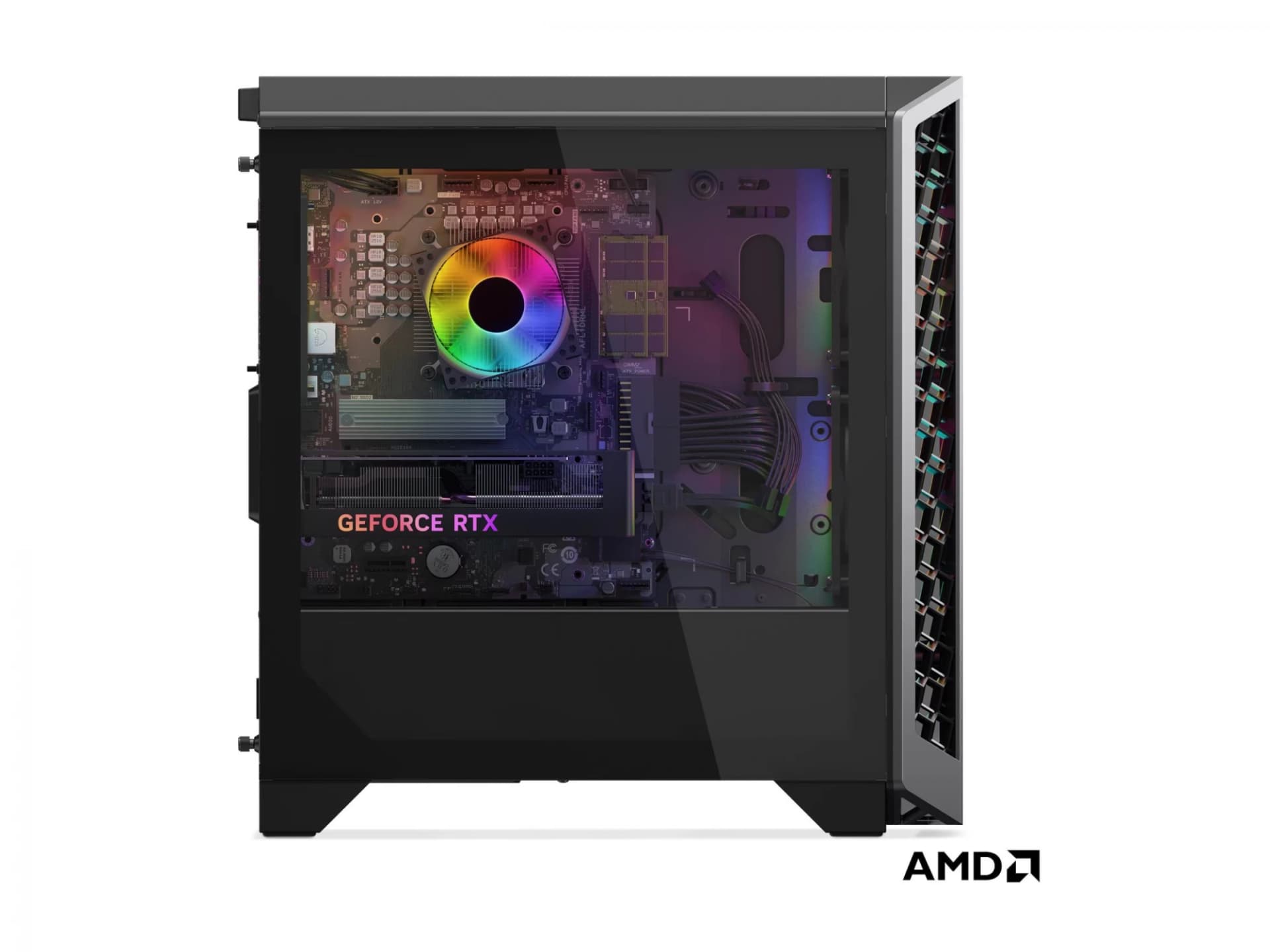 Lenovo LOQ Tower 26ADR10 stalinis kompiuteris su AMD Ryzen 7 8745HX, 16 GB RAM, 512 GB SSD, NVIDIA GeForce RTX 5050 8 GB