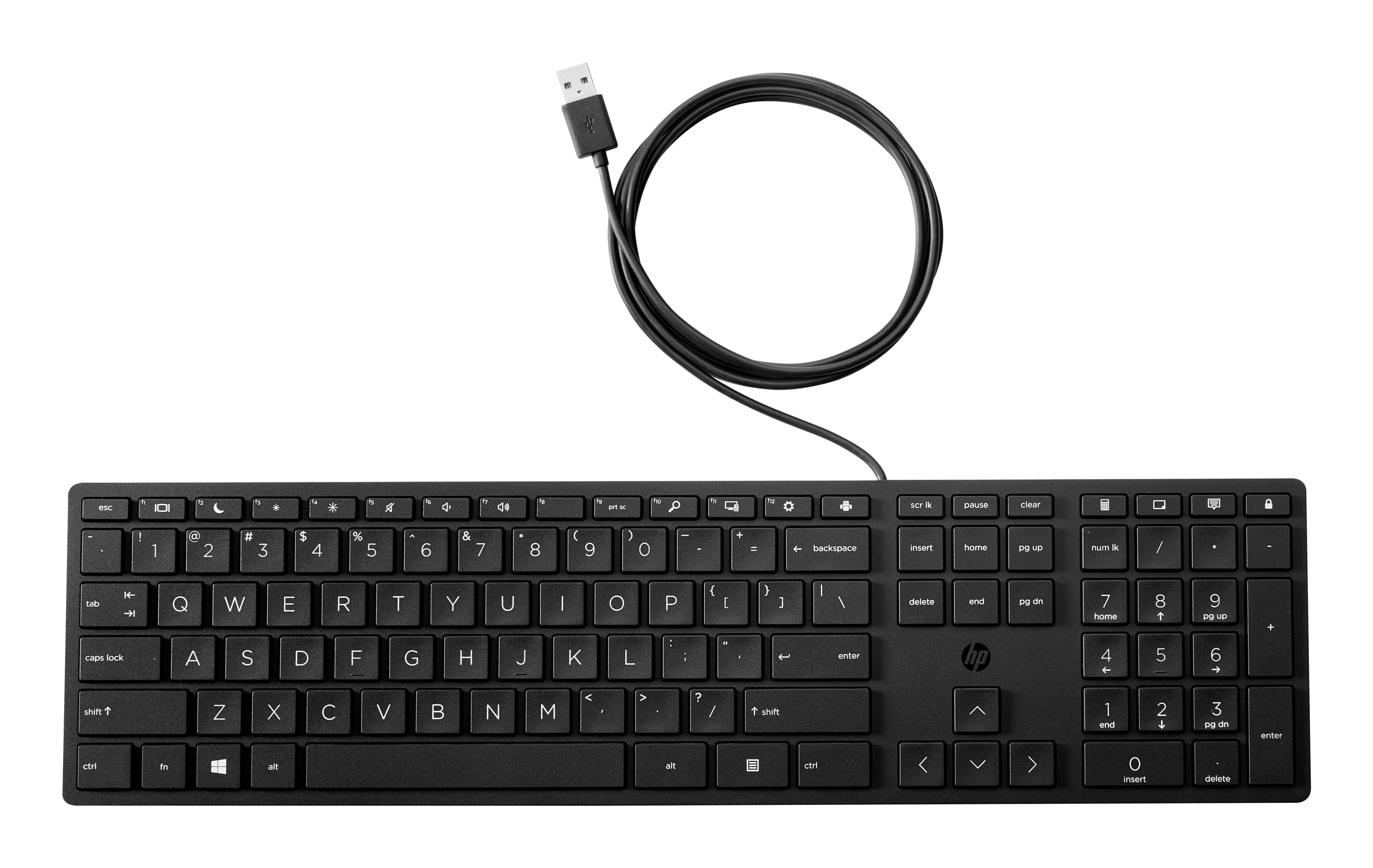 HP 320K Wired Keyboard Belgian (Black)