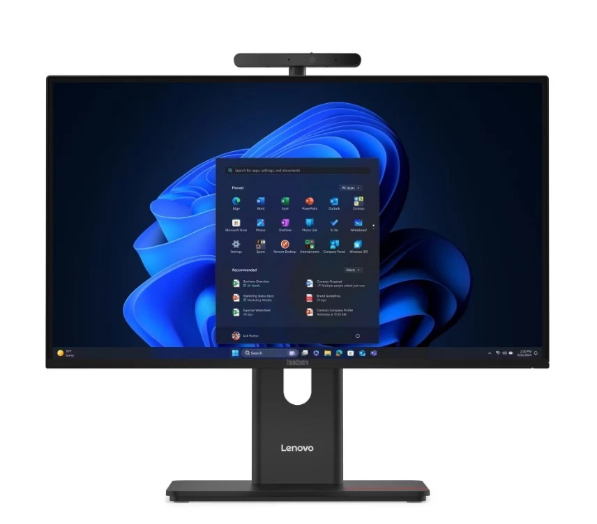 Lenovo ThinkCentre M90a G6 All-in-One kompiuteris 13AT001APB, 23.8 colio FHD, Intel Core Ultra 5 235, 16GB DDR5, 512GB SSD