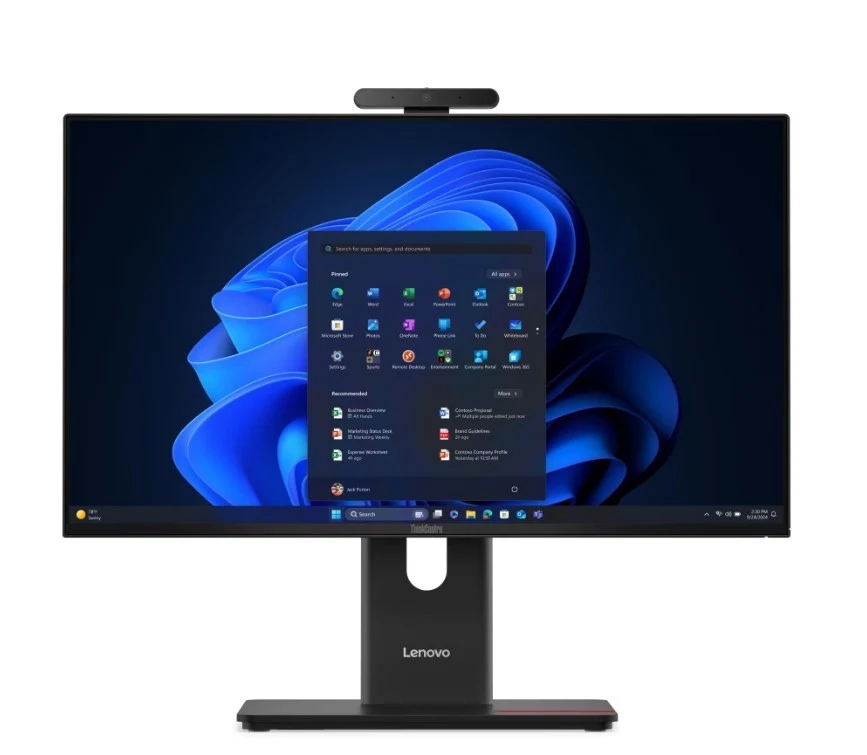 Lenovo ThinkCentre M70a G6 23,8 colio All-in-One kompiuteris - FHD, Intel Core Ultra 7 265T, 16GB DDR5, 512GB SSD, Intel vPro
