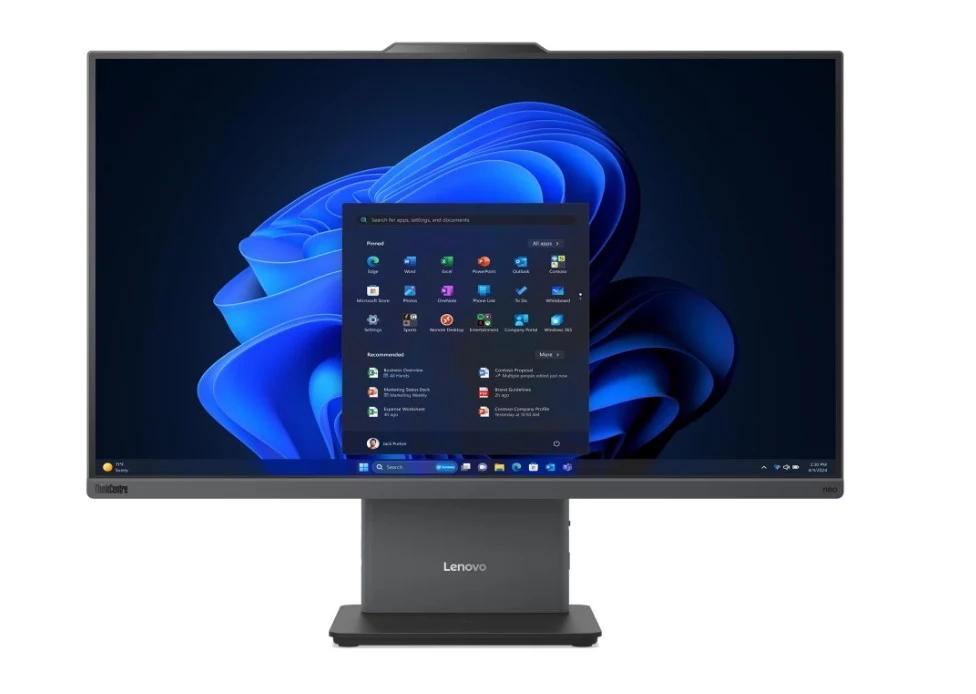 Lenovo ThinkCentre neo 50a 27 Gen 6 13QF001APB kompiuteris „viskas viename“, Intel Core Ultra 7 256V, 27 colių Full HD, 16GB LPDDR5X, 512GB
