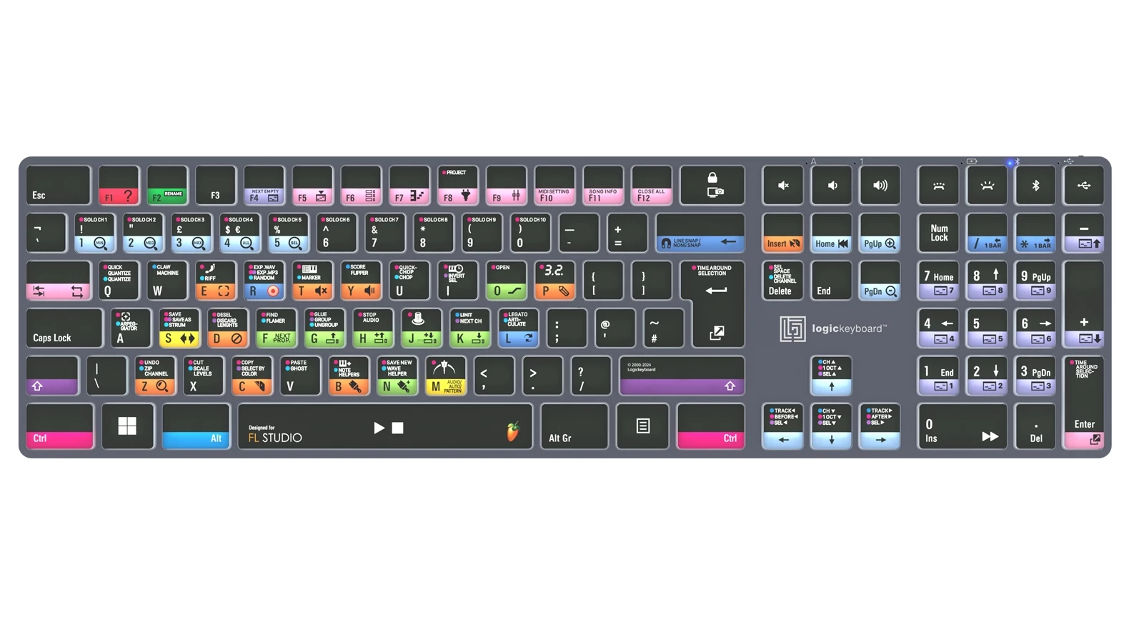 Logickeyboard FL Studio Titan Backlit PC (UK English)