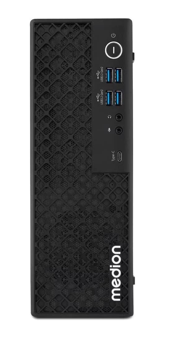 MEDION Picoworx T80 SFF MD340078 Desktop PC - Intel Core i5-13500HX, 32GB RAM, 1TB SSD, UHD Graphics, FreeDOS, Black