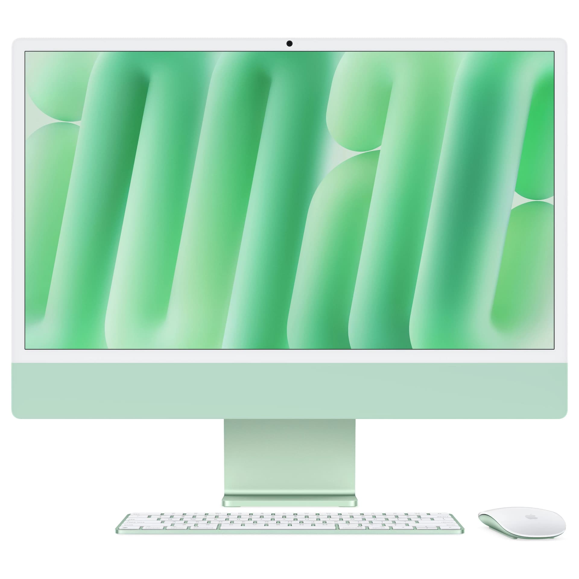 Apple iMac 24 inch (2024) M4 8C CPU 8C GPU 16GB RAM 256GB SSD žalias su Magic Keyboard (Touch ID, skaičių klaviatūra) vokiška klaviatūra Z1E