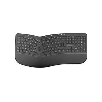 MediaRange Ergonomic Wireless Multimedia Keyboard (Black) German