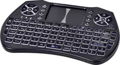 Renkforce RF-MWK-103 Wireless Keyboard with Touchpad (Black) German