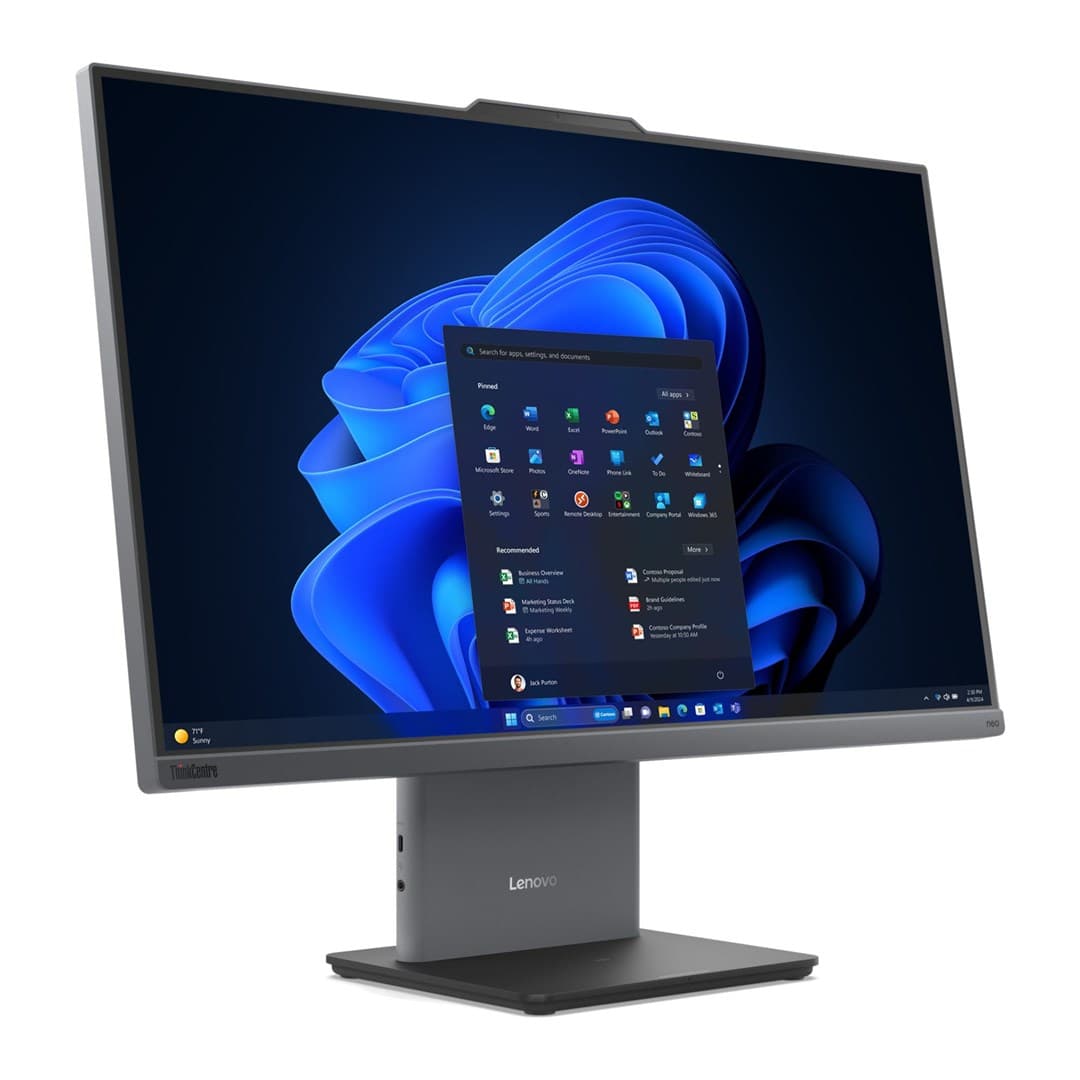 Lenovo ThinkCentre NEO 50a G5 AIO monoblokas, Intel Core 5 210H, 27 colių FHD jutiklinis ekranas, 16 GB RAM, 512 GB SSD