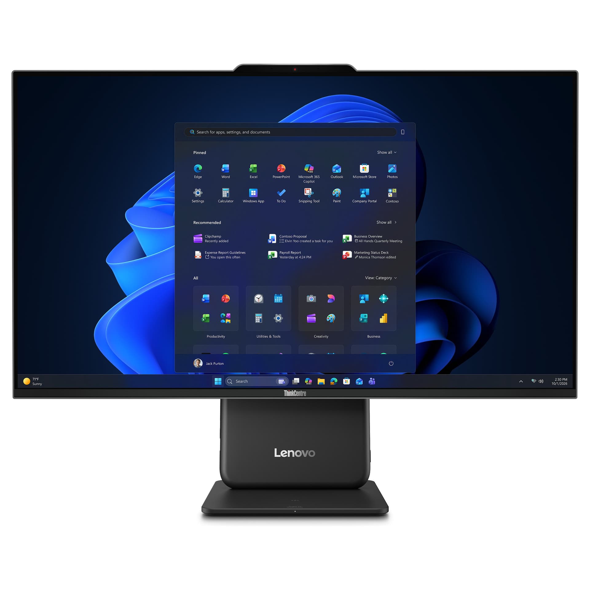 Lenovo ThinkCentre neo 50a 27 Gen 7 13RU0012GE viskas viename kompiuteris, 27" Full HD, Intel Core 5 320, 16 GB RAM, 512 GB SSD