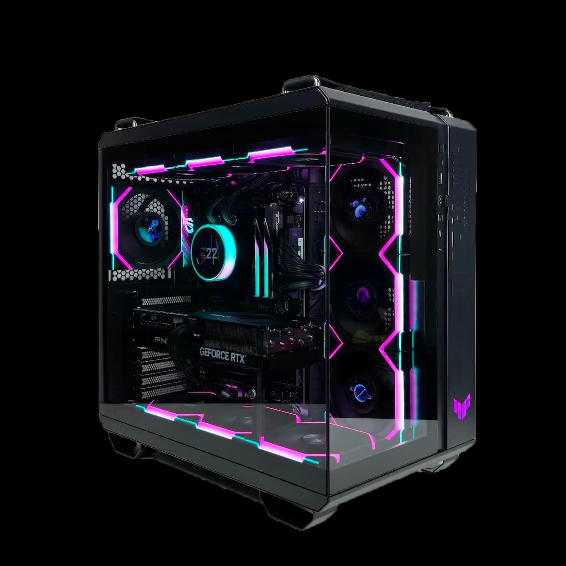 Žaidimų Kompiuteris Su RTX 5070Ti 16GB Ir Ryzen 7 9800x3D
