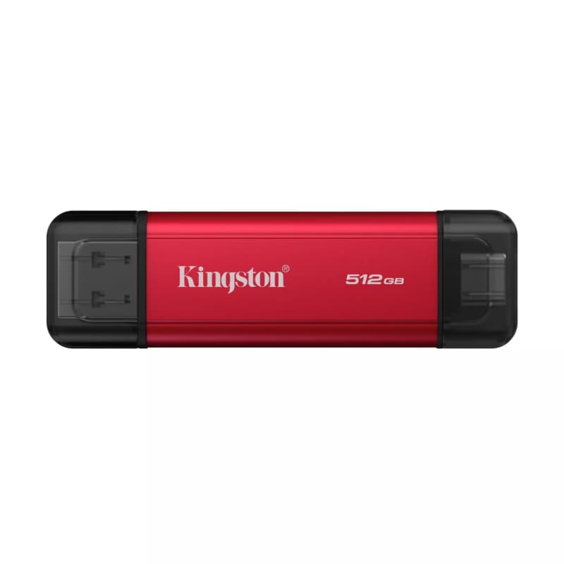 Kingston 512GB Dual Portable USB Type-A USB Type-C 3.2 (3.1 Black Red