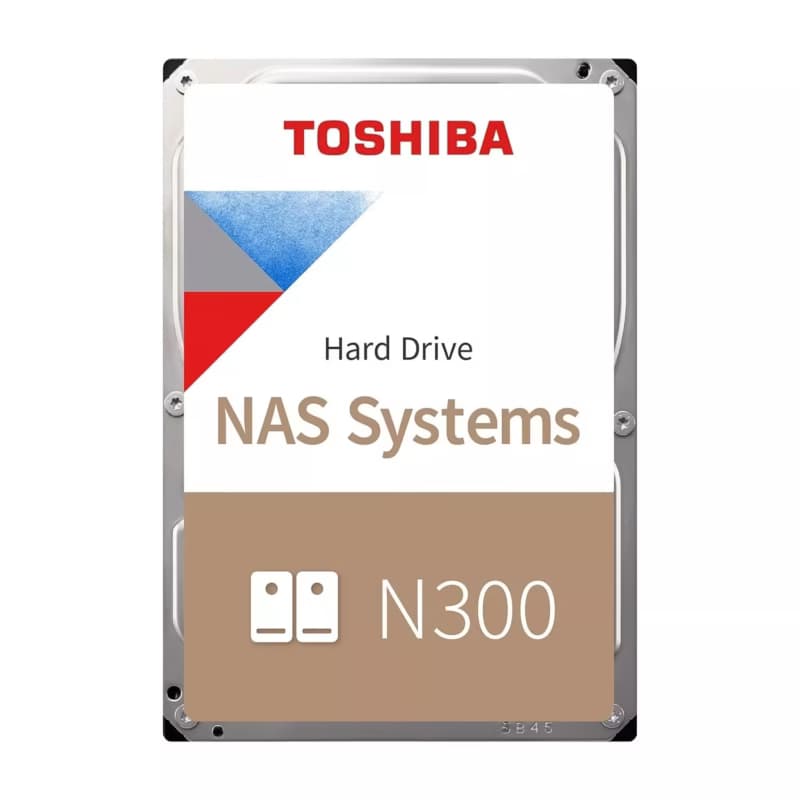 Toshiba 8TB NAS N300 7.2k Reliability: per year 1.2M hours 3Y Warranty Tosh