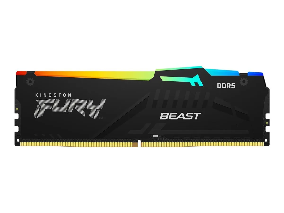 Kingston 16GB 6400MHz CL32 DDR5 KF564C32BBEA-16 Fury Beast RGB (1x16)