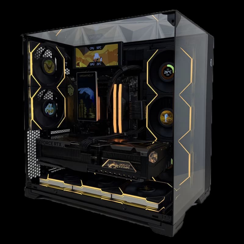 Premium Gaming Kompiuteris AMD Ryzen 7 9850x3D / RTX 5090 32GB / 64GB DDR5 / 2TB NVMe