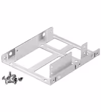 Logilink AD0010 drive bay panel 2x 3.5" Bezel panel Black