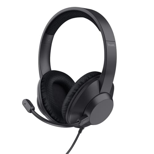 Trust Ayda Max Headset Wired Head-band Calls/Music USB Type-C USB Type-A Black