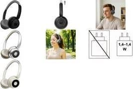 LogiLink BT0072 Bluetooth Over-Ear Headset (Black)