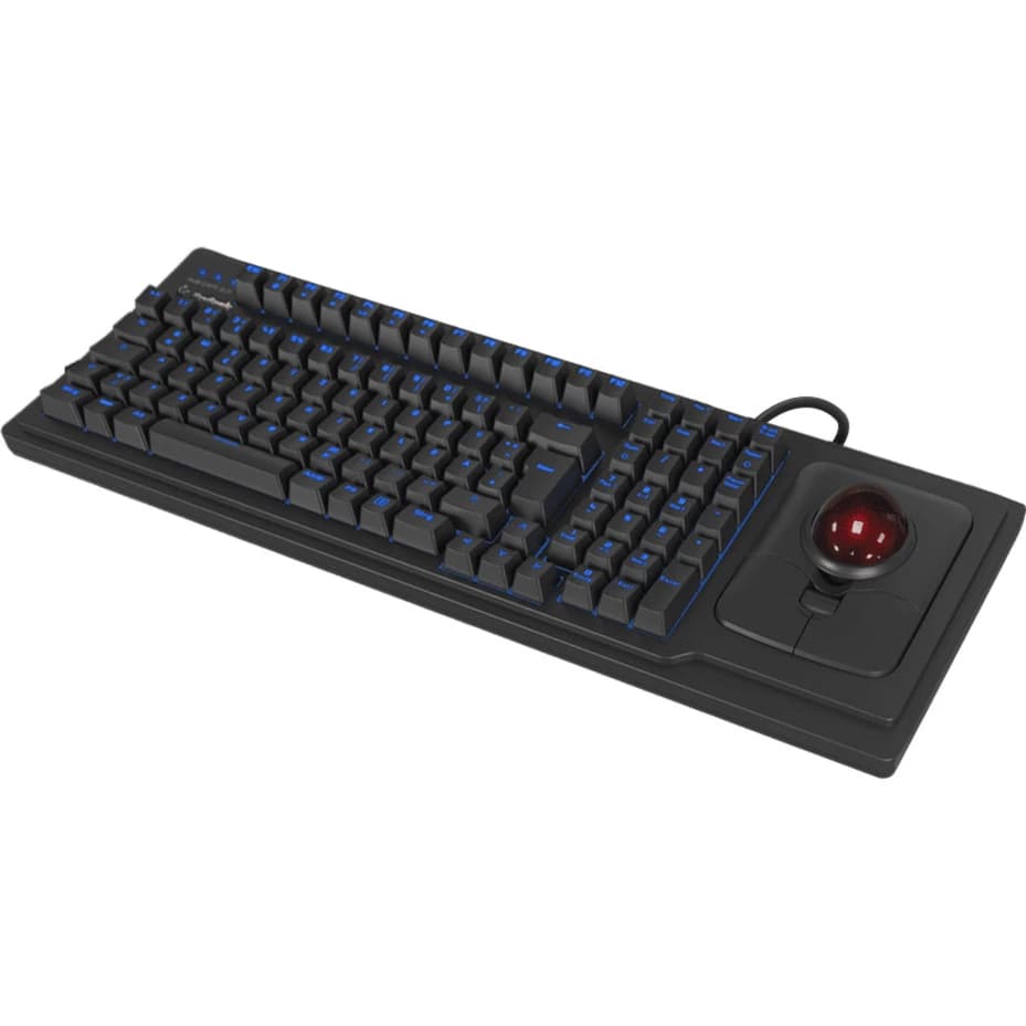 KeySonic KSK-8202ELU-T Trackball Keyboard German