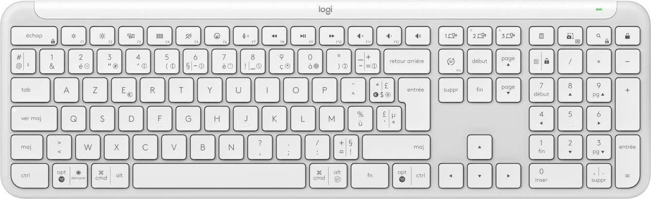 Logitech Signature Slim K950 French AZERTY (Off-White)
