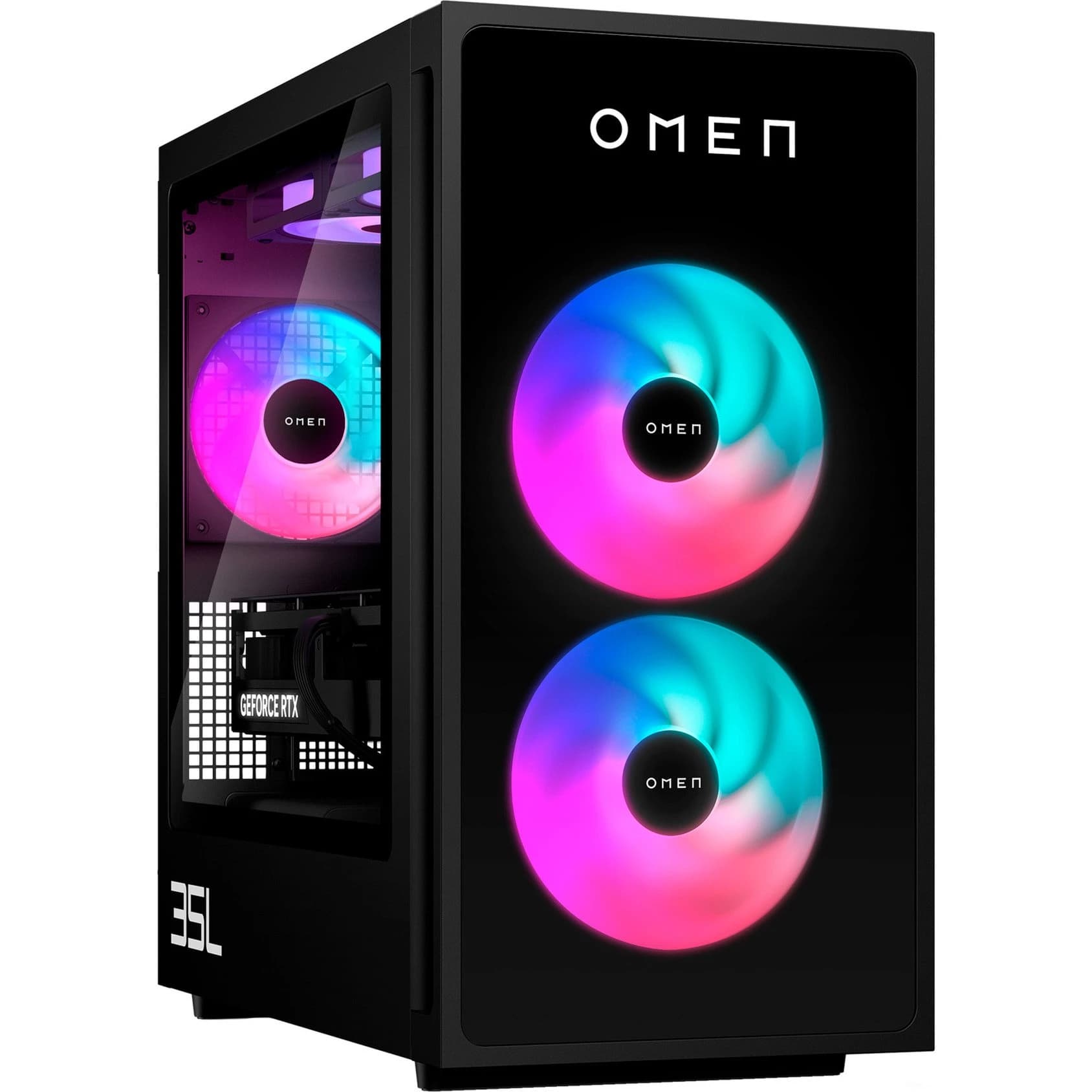 Žaidimų kompiuteris HP OMEN 35L GT16-1296ng su AMD Ryzen 9 9900X3D, 32 GB DDR5 RAM, 1 TB SSD, GeForce RTX 5070 Ti, be operacinės sistemos, j