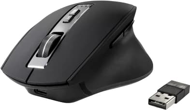 Renkforce RF-WM-300 Ergonomic Bluetooth Mouse (Black)