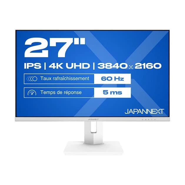 Japannext JN-IPS270UHD60F-C65W-HSP-W 27" 4K IPS 60Hz White