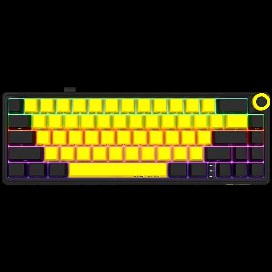 Lorgar KBP70MW Pro Wireless 65% (Black/Yellow) US
