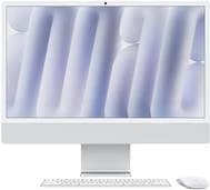 „Apple iMac 24“ sidabrinis / M4-10C-CPU 10C-GPU / 16 GB / 256 GB SSD / NK-ID-Vokietijos / MM2 / 1 Gb Ethernet (Z1EH_469_DE_CTO)