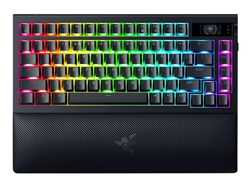 Razer BlackWidow V4 Pro 75% Wireless Orange Switch US (Black)