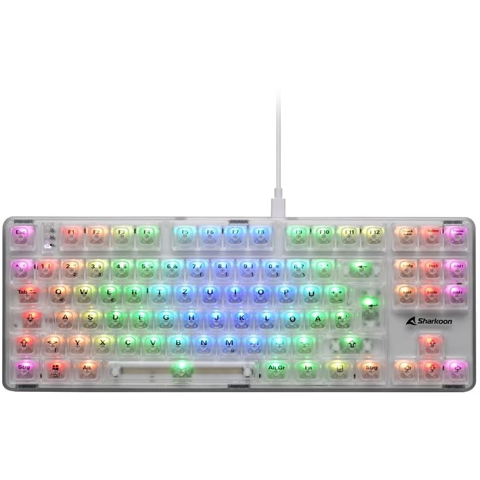 Sharkoon Crystal Shark German (White)