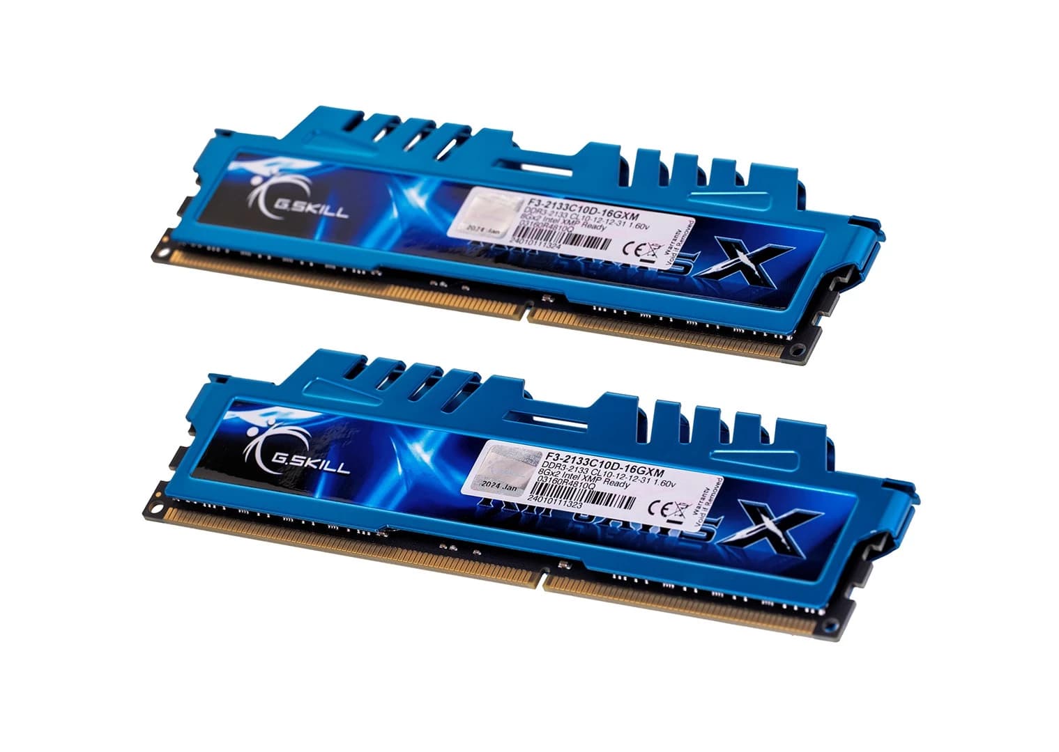 G.Skill 16GB 2133MHz CL10 DDR3 RipjawsX kit (2x8)
