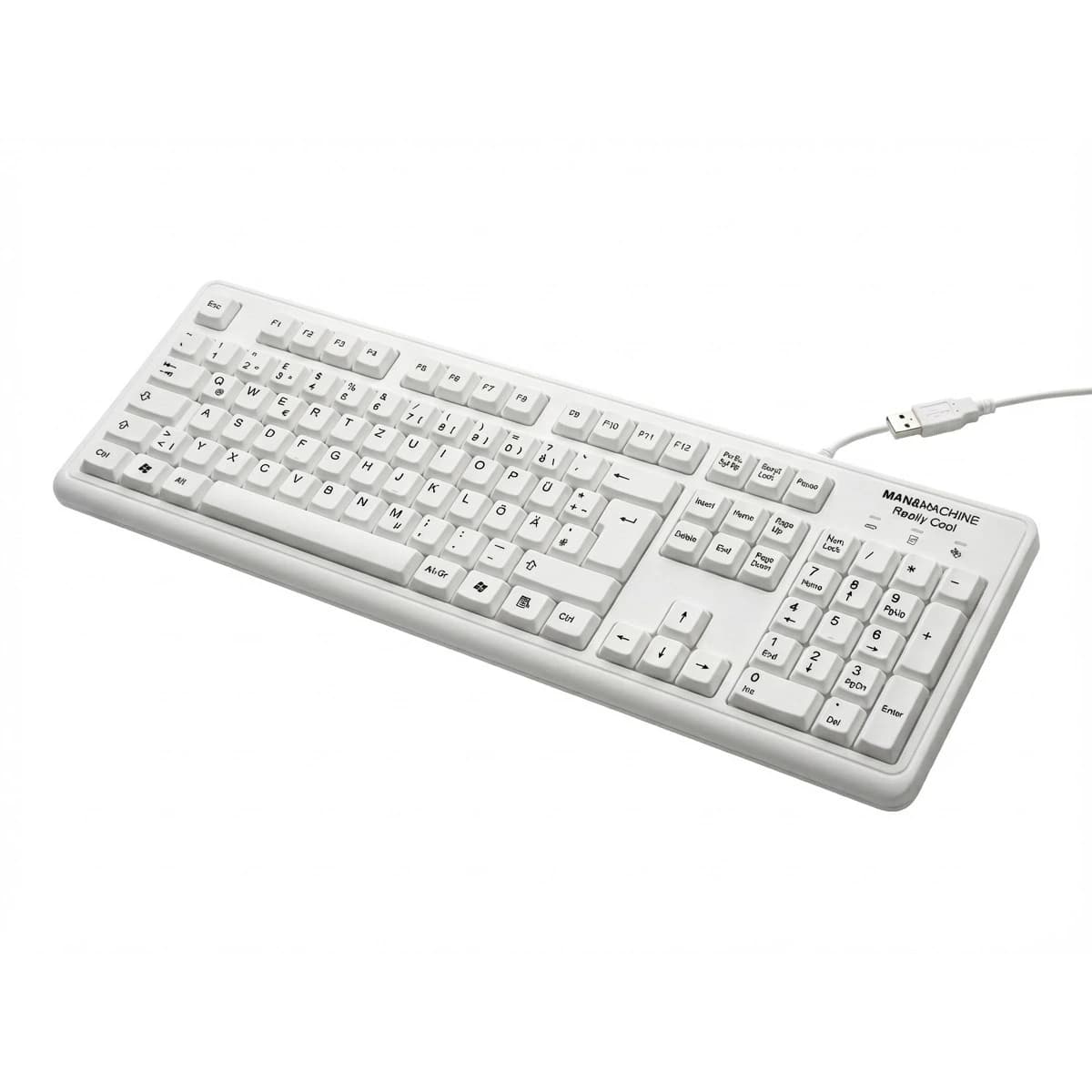 Man & Machine Really Cool Hygiene Keyboard DE (White)