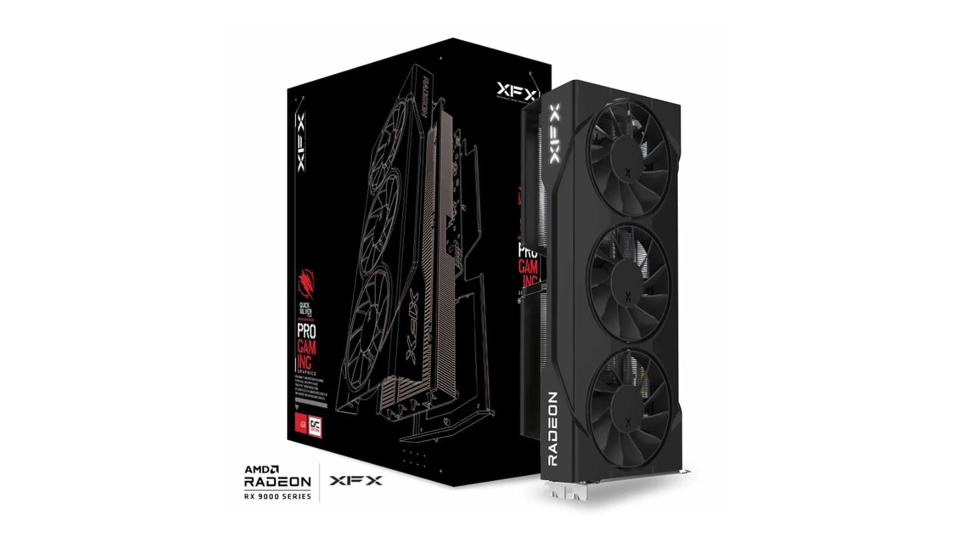 XFX RX 9060 XT Ekranai 16GB