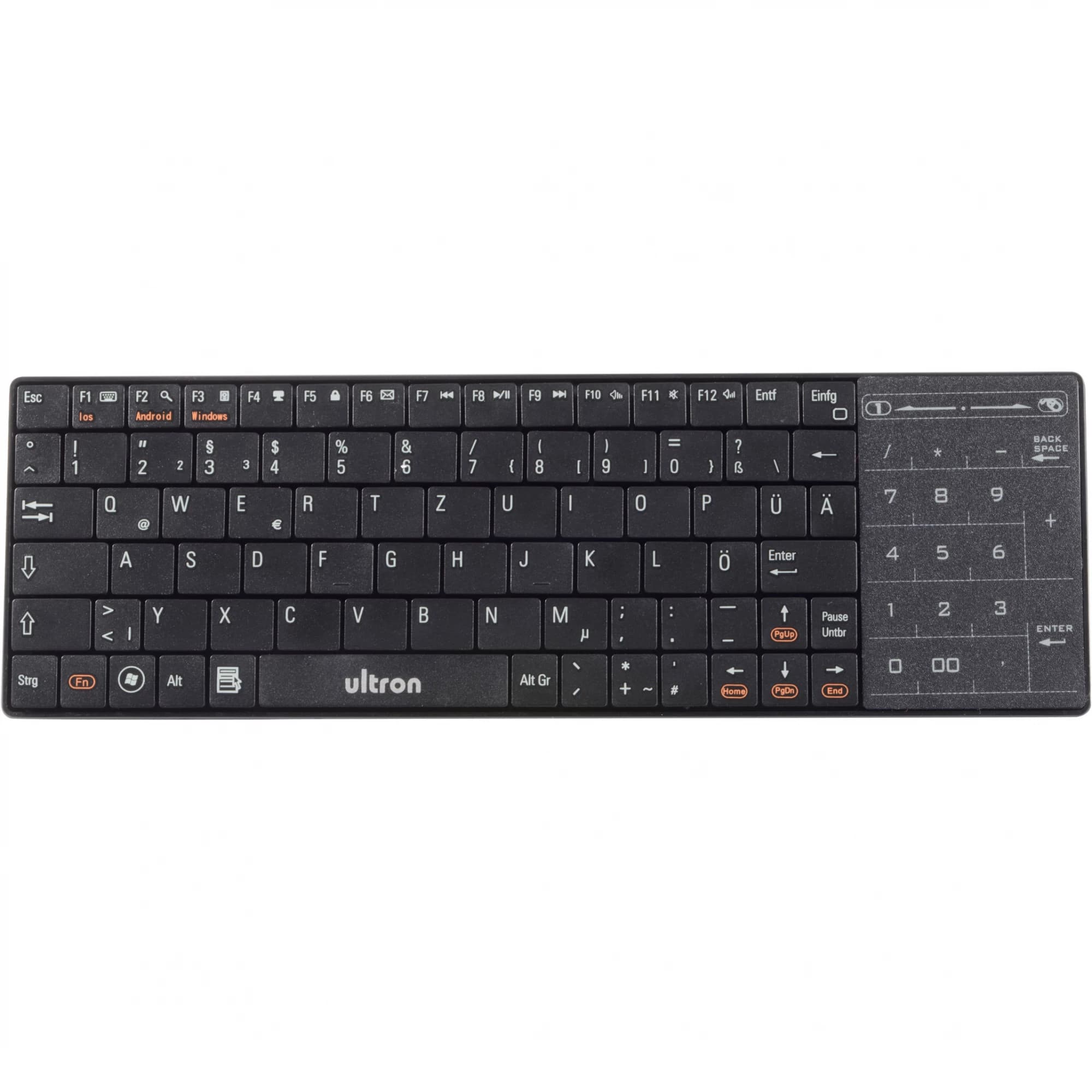 Ultron UMT-BT Fashion Bluetooth Keyboard (Black) DE