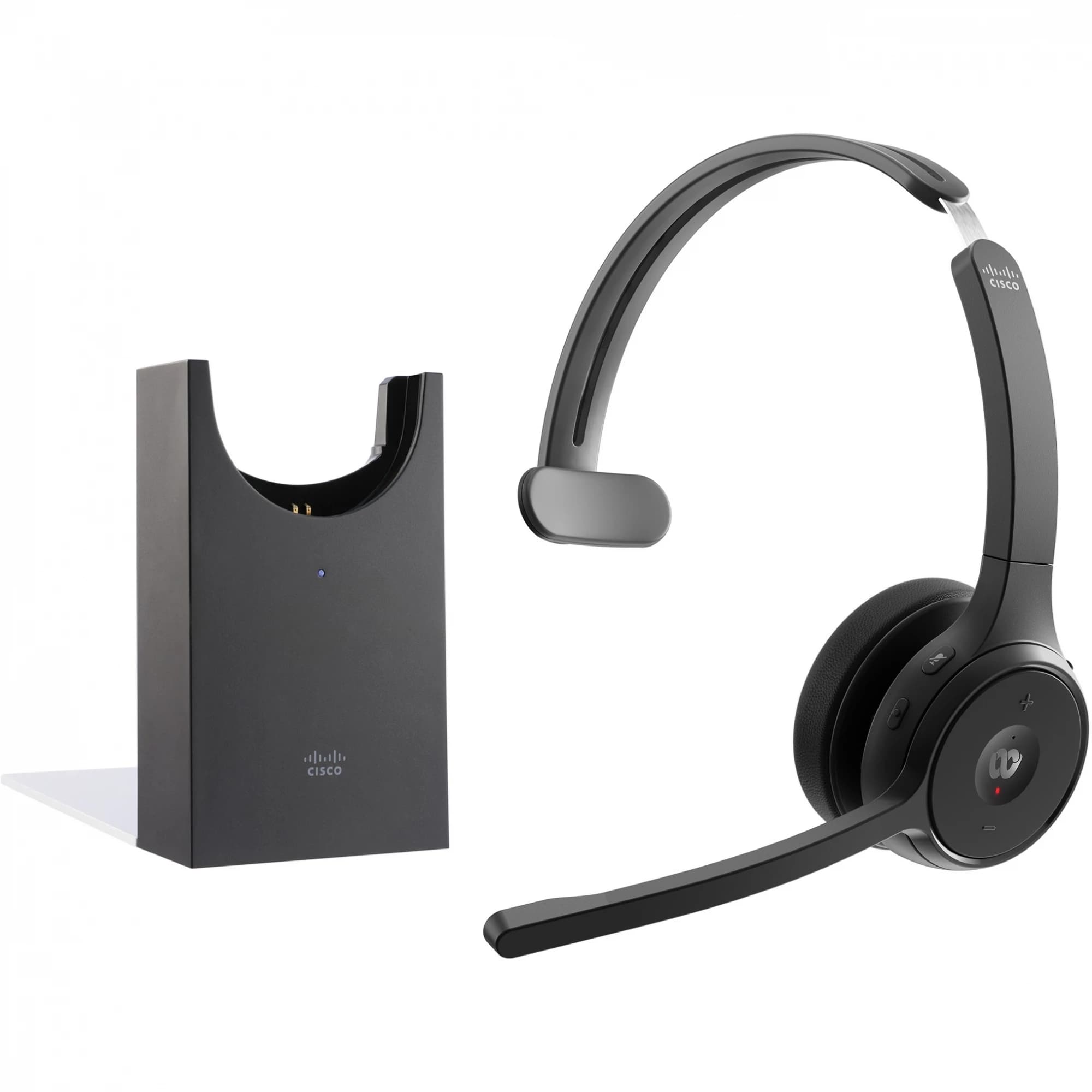 Cisco Headset 721 Wireless Single with Stand USB-A (Carbon Black)