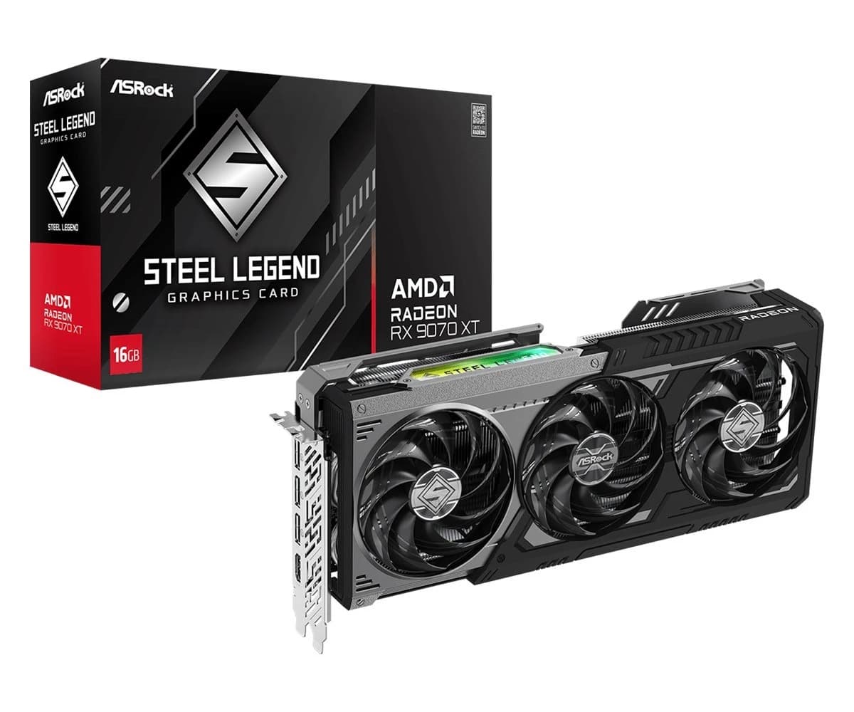 ASROCK RX 9070 XT Steel Legend Dark 16GB
