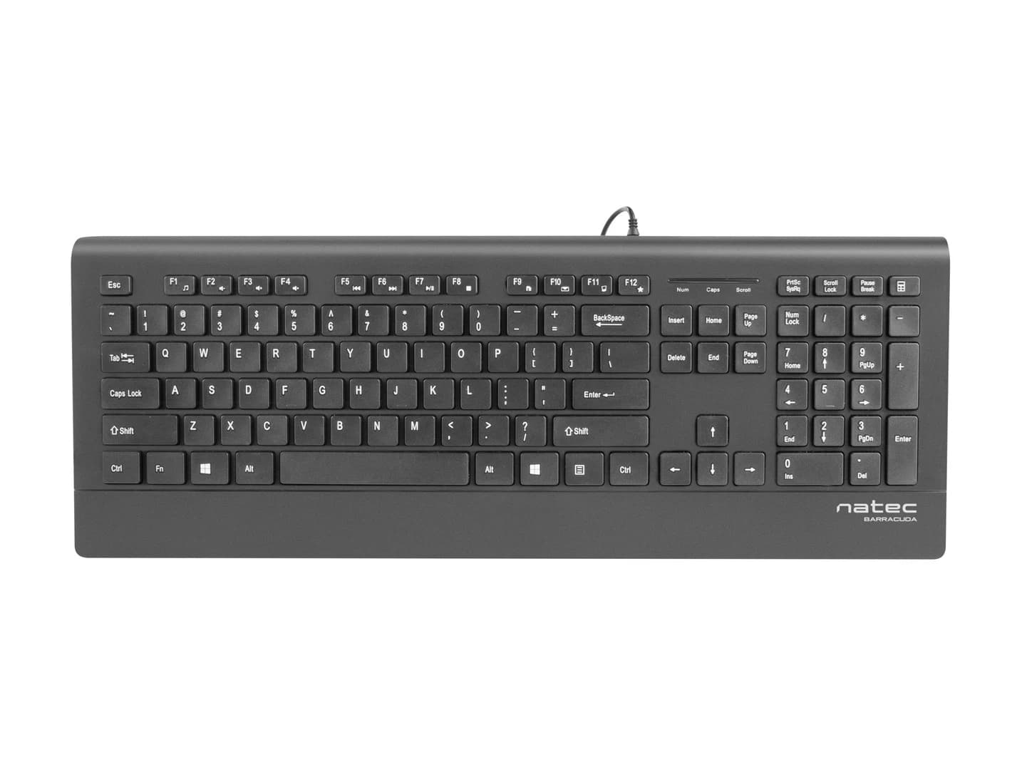 Natec Barracuda Slim Keyboard (Black) Spanish