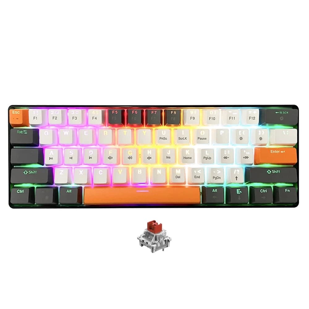 MEDIA-TECH Zone 61 Mechanical 60% Red Switch