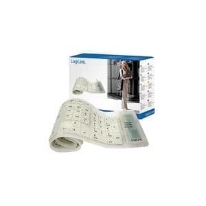 LogiLink ID0018 Flexible USB Keyboard (White)