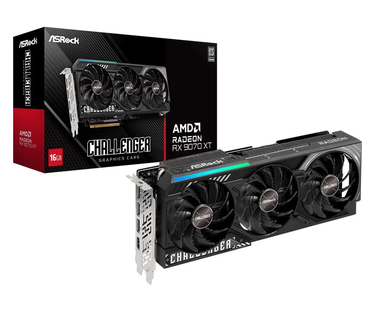 ASROCK RX 9070 XT Challenger Aktyvus Ausinimas 16GB