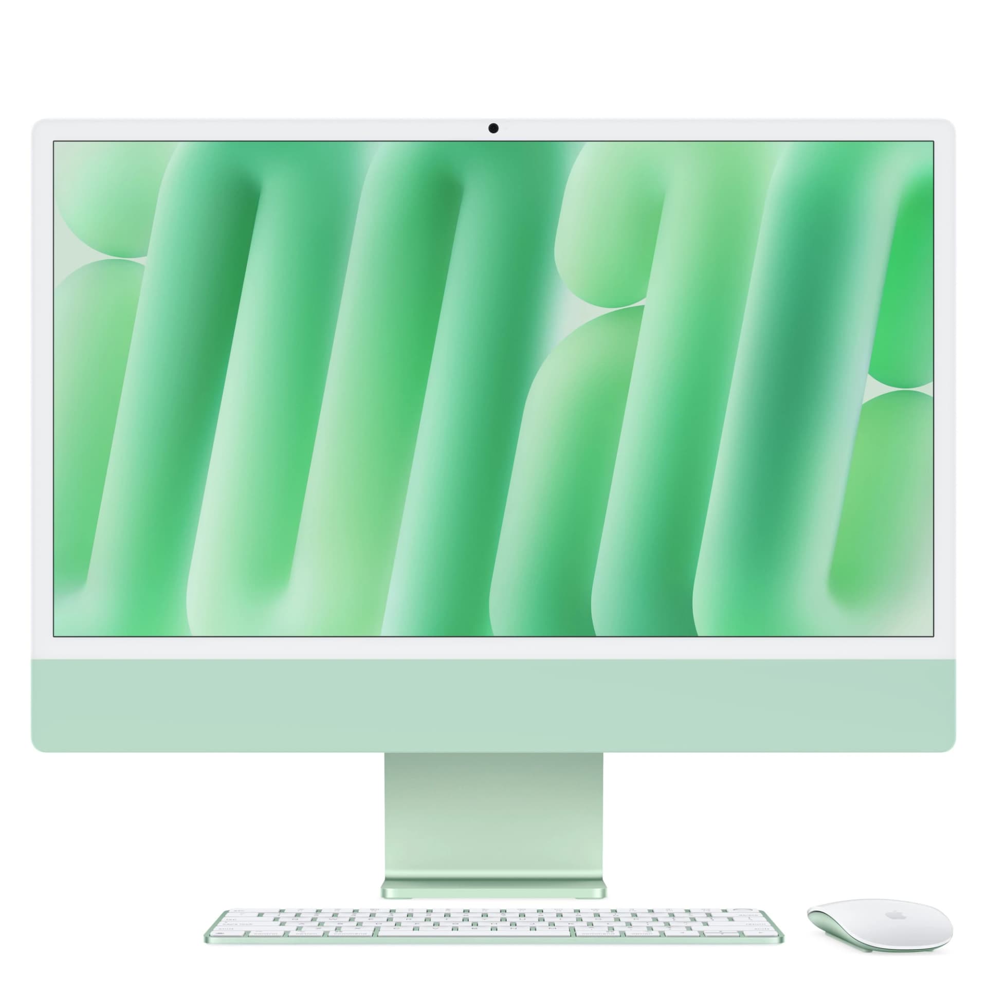 IMac 24 Retina 4.5k Display M4, Žalias, M4 (10-CPU/10-GPU), 24GB, 512GB, standartinis stiklas, Touch ID, vokiška klaviatūra, Gigabit Etherne
