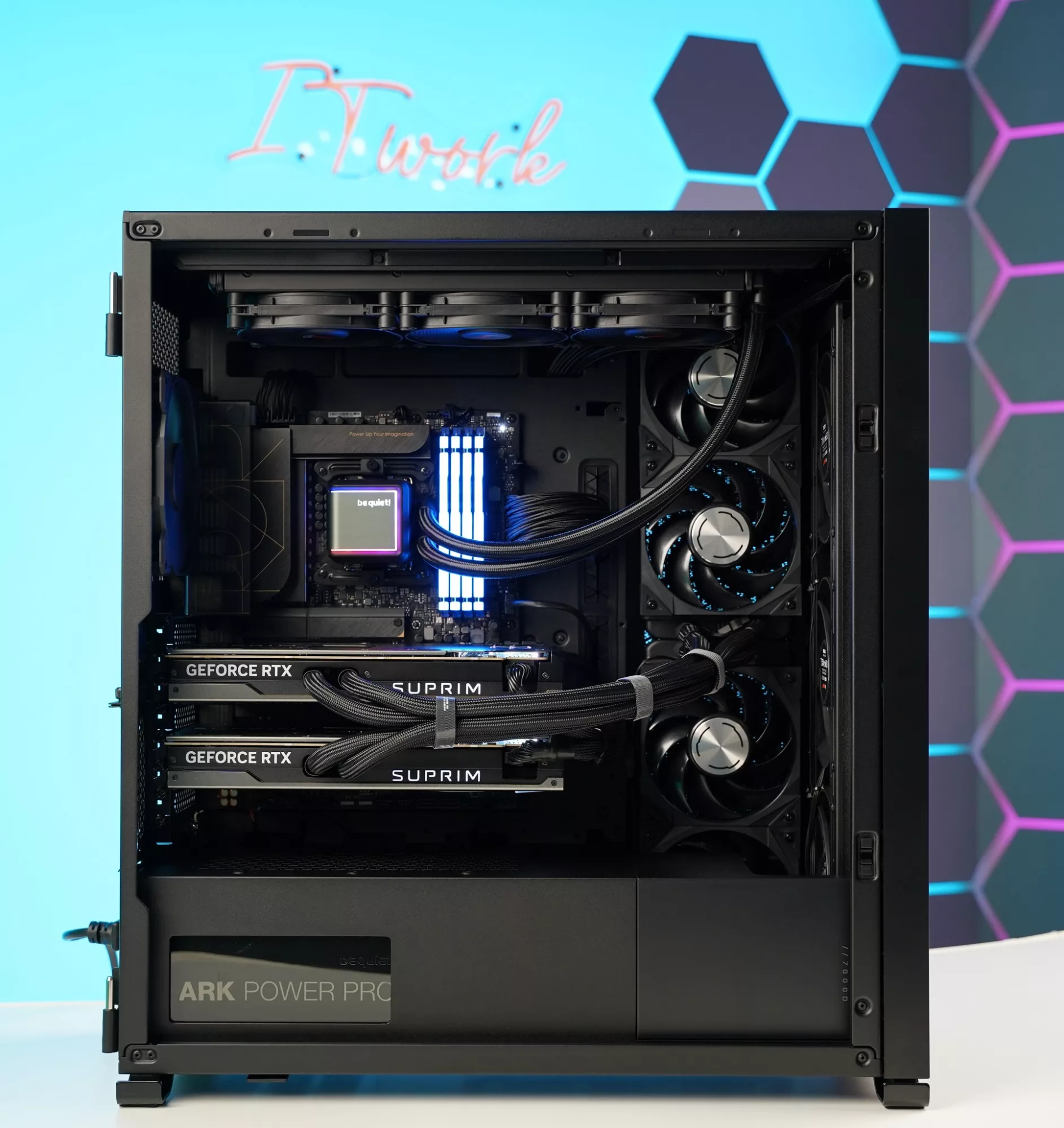 ITwork AMD Ryzen 9 9950X + GeForce RTX 5080 16GB (64GB DDR5, 4TB NVMe) - stacionarus kūrybos ir žaidimų kompiuteris