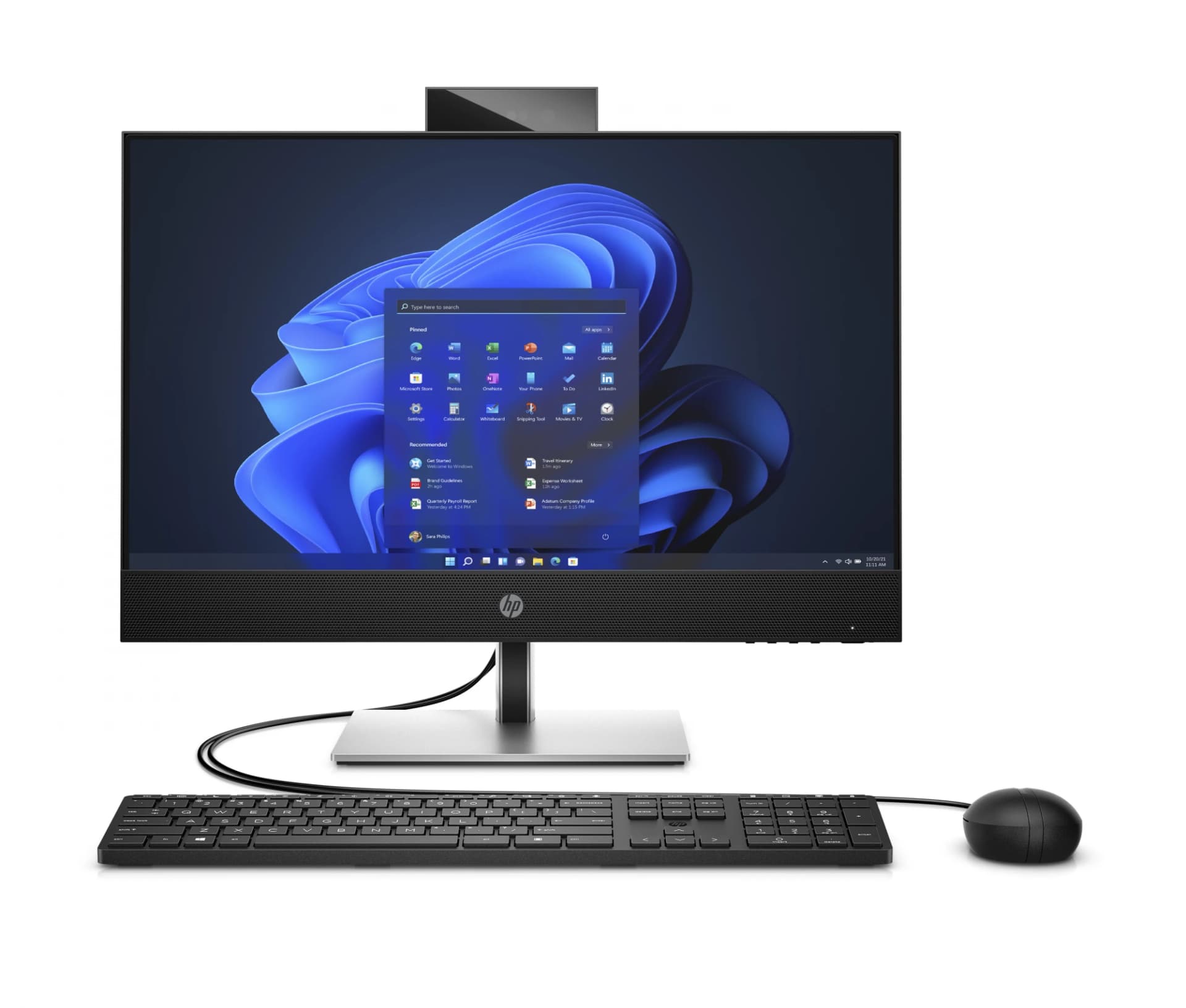 HP ProOne 440 G9 A1JJ8ES kompiuteris viename korpuse, Intel Core i3-13100T, 60,5 cm (23,8 colio) Full HD 1920 x 1080 liečiamasis ekranas, 16